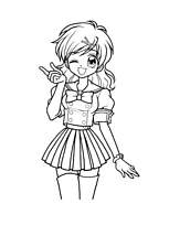 coloriage mermaid melody hanon hosho